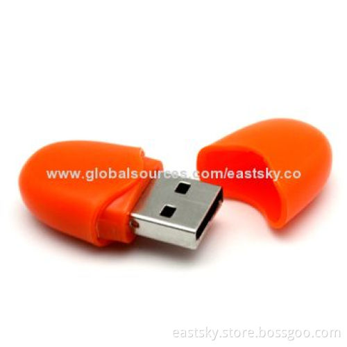 Promotional mini USB flash drive, plastic case, 64MB to 32GB memory capacity, USB2.0 interface